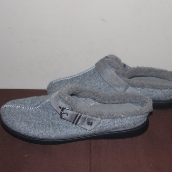 EC LADIES BZEES SLIPPERS - GREY - 9WIDE - Picture 3 of 7